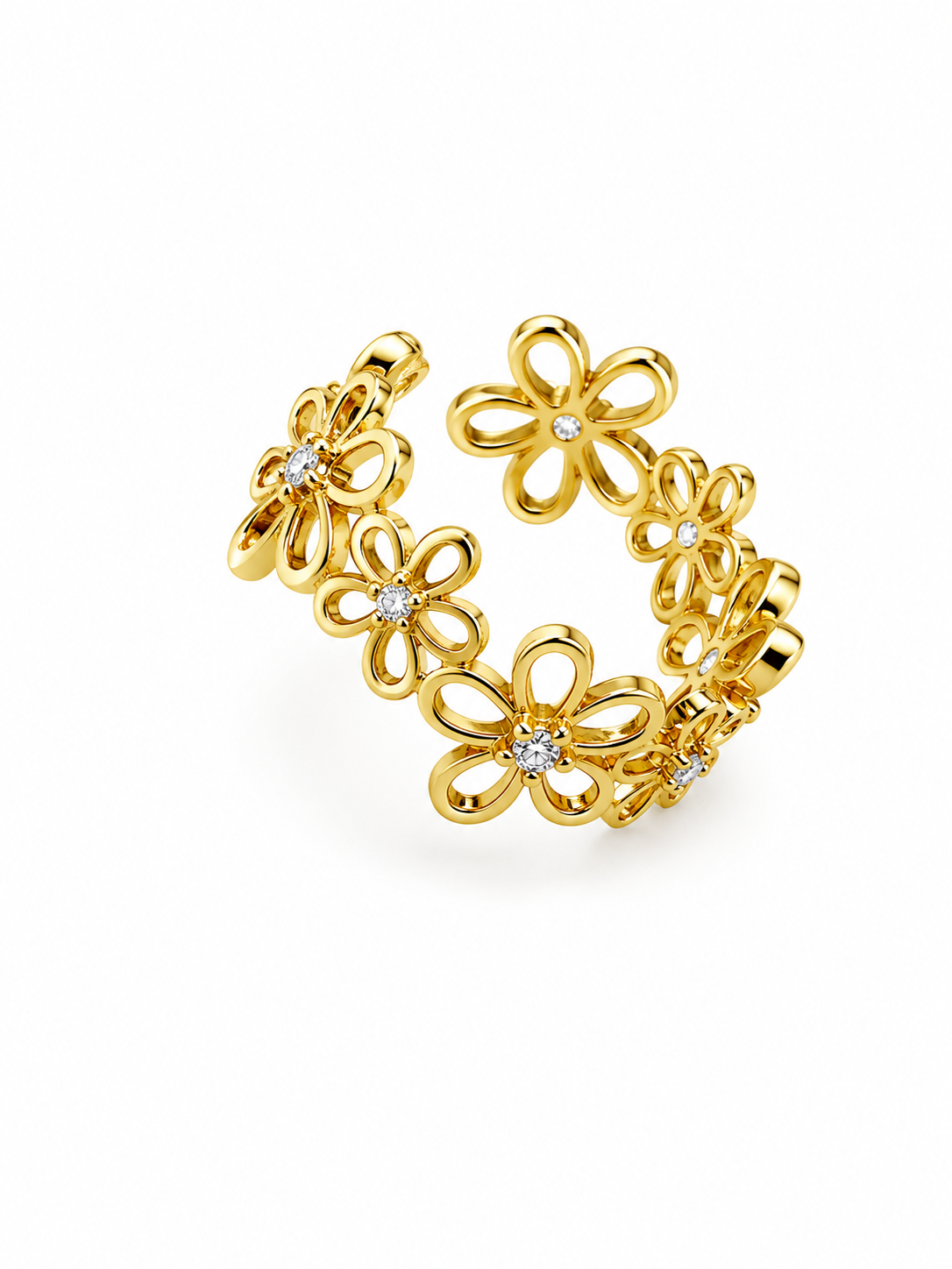 Daisy Plated Ring
