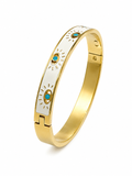 Evil Eye Bangle - Gold